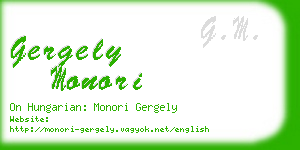 gergely monori business card